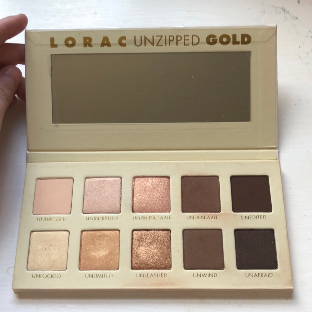 Lorac Gold Unzipped eyeshadow Palette